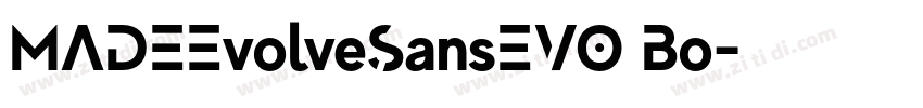 MADEEvolveSansEVO Bo字体转换